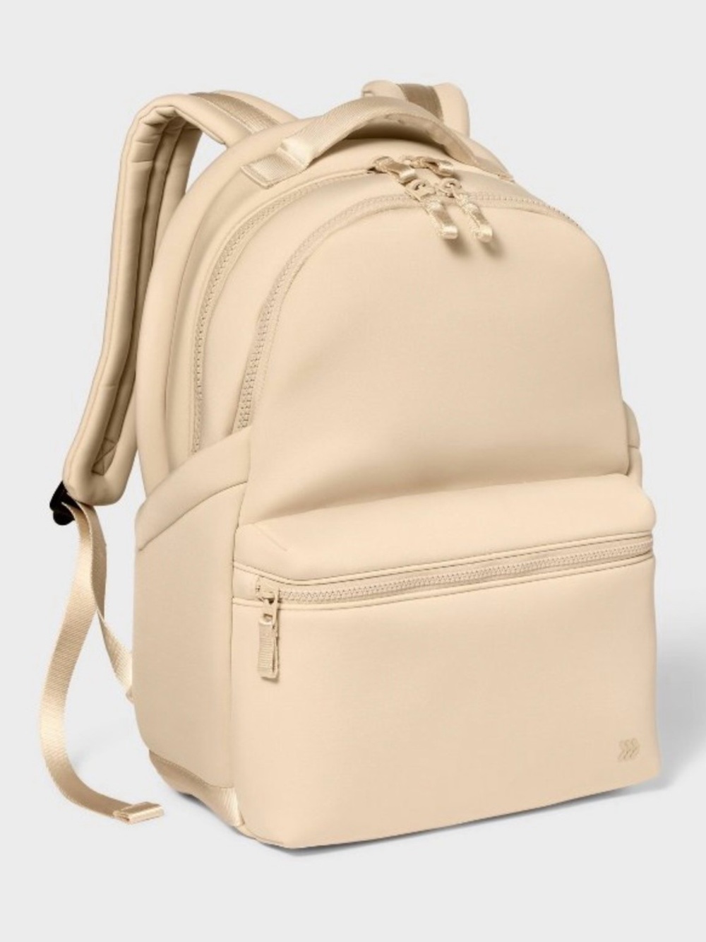 In Motion Faux Neoprene Cream Everyday Backpack